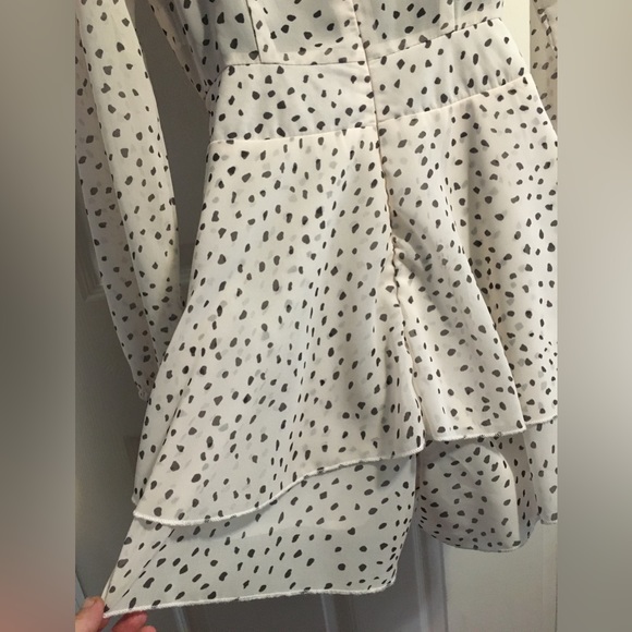 White and Black Spotted Romper. - Picture 14 of 16